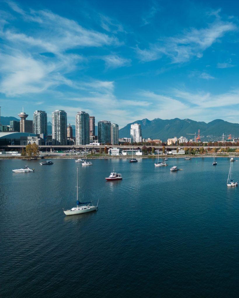 Vancouver solo travel downtown skyline