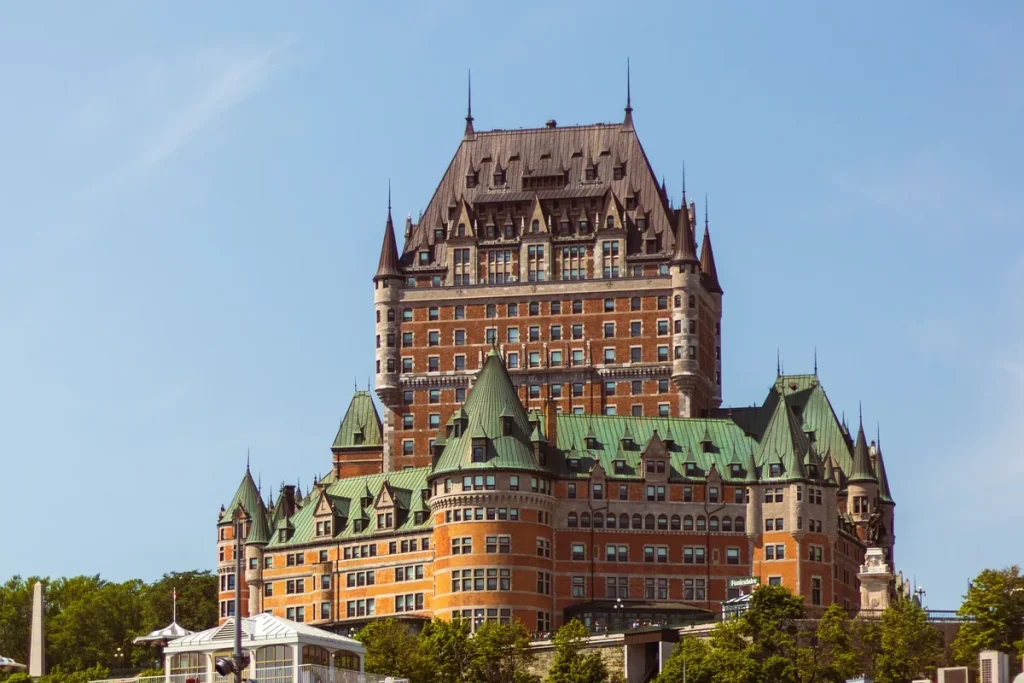 quebec city solo travel — the Château Frontenac rising above the old stone streets of Upper Town